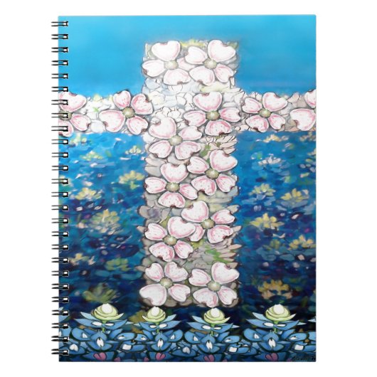 Floral Cross Notitieboek (Voorkant)