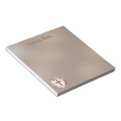 Floral Cross-Personalized Notitieblok (Schuin)