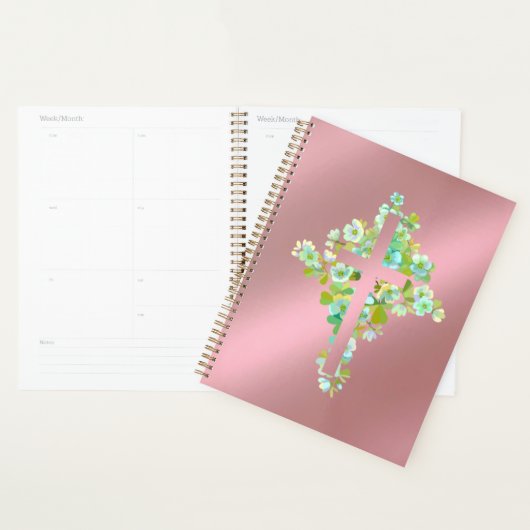 Floral Cross Planner (Display)