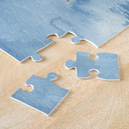 Floral Cross Puzzle Legpuzzel (Zijkant)