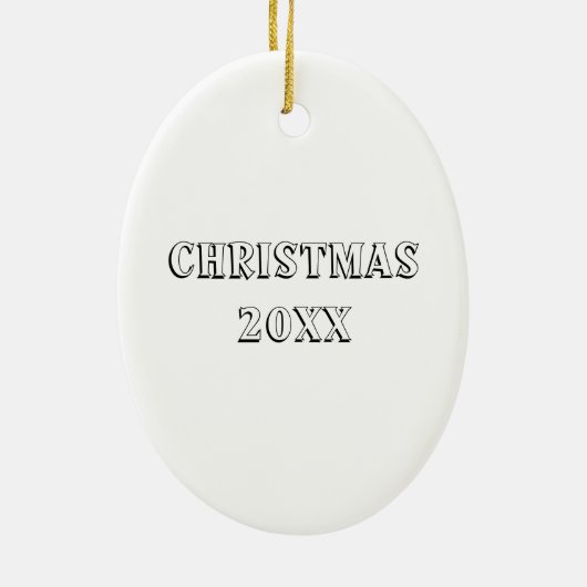 Floral Cross Religious Creëer Uw eigen aandenken Keramisch Ornament (Achterkant)