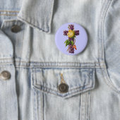 Floral Cross Ronde Button 5,7 Cm (In situ)