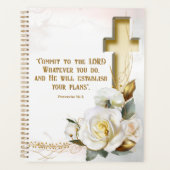 Floral Cross Schrift Planner (Voorkant)