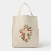 Floral Cross Silhouette Tote Bag (Achterkant)