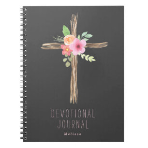 Floral Cross - Specialized Devotional Notitieboek