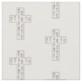 Floral Cross Stof (Close Up)