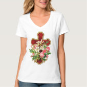 Floral Cross T-shirt (Voorkant)