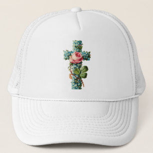  Floral Cross Trucker Pet