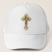  Floral Cross Trucker Pet (Voorkant)
