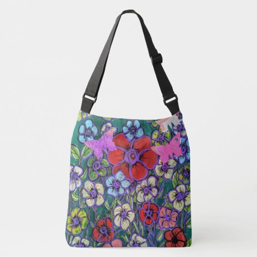 Floral Crossbody bag Crossbody Tas (Voorkant)