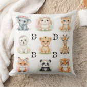 Floral Crown Baby Animals & Wreaths Double-Sided T Kussen (Deken)