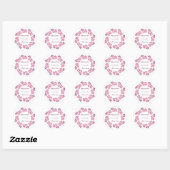 Floral crown etnische mandala Classic Round Sticke Ronde Sticker (Vel)