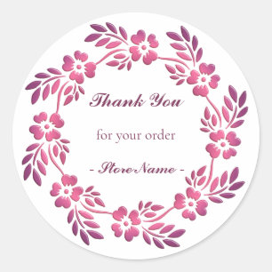 Floral crown etnische mandala Classic Round Sticke Ronde Sticker