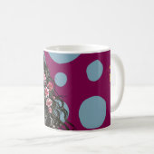 Floral Crown Muse – grillig Natuur Portret Koffiemok (Voorkant rechts)