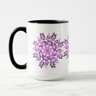 Floral Crown Paarse Mandala Mok