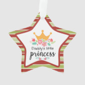 Floral crown papa's kleine prinses ornament (achterkant)