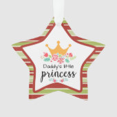 Floral crown papa's kleine prinses ornament (voorkant)