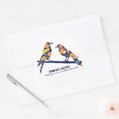 Floral Crows Natuur Stickers (Envelop)