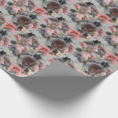 Floral crystal geometrie, waterverf lichte achterg cadeaupapier (Hoek)