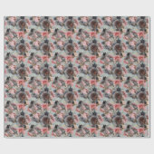 Floral crystal geometrie, waterverf lichte achterg cadeaupapier (Vlak)