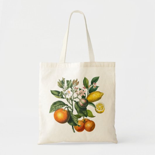 Floral/Ctrus Tote Bag (Voorkant)