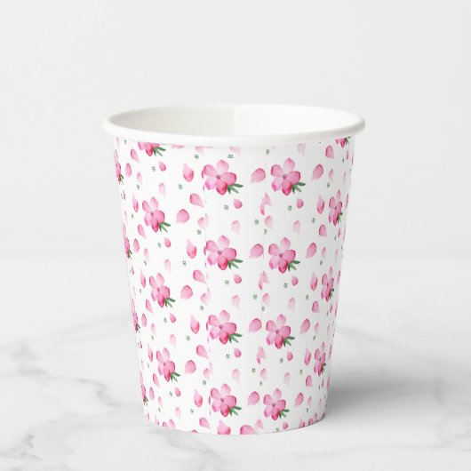 Floral cup papieren bekers (Links)