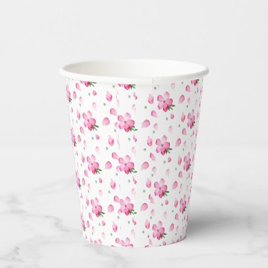 Floral cup papieren bekers (Rechts)