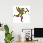 FLORAL CUPID POSTER (Thuiskantoor)