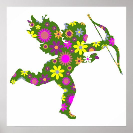 FLORAL CUPID POSTER (Voorkant)