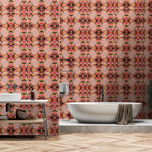 Floral Custom 2' x 4', Getextureerd vinyl Behang