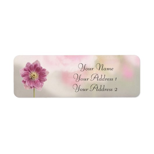 Floral Custom Adresetiketten Etiket (Voorkant)