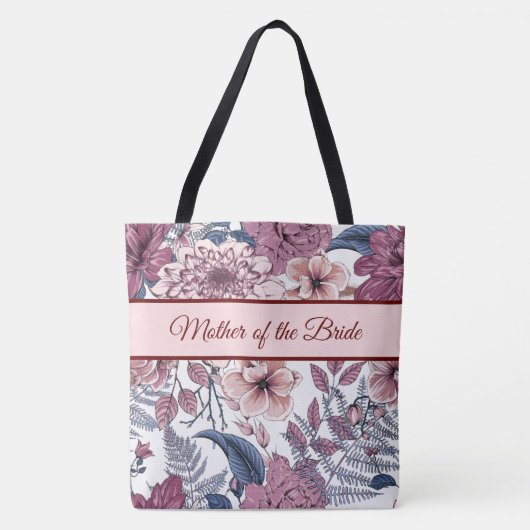 Floral Custom All Over Print Canvas tas (Voorkant)