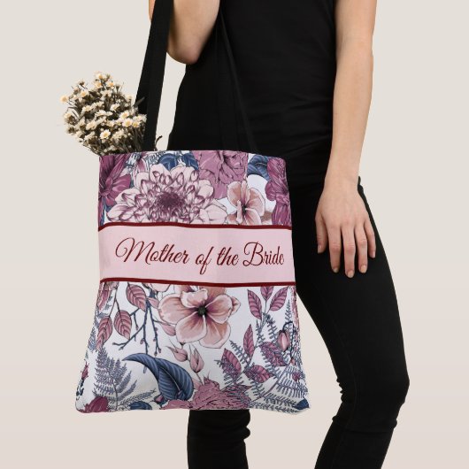 Floral Custom All Over Print Canvas tas (Dichtbij)
