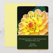 Floral Custom Bedankt Card (Voorkant / Achterkant)