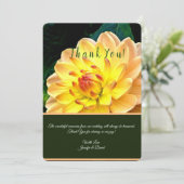 Floral Custom Bedankt Card (Staand voorkant)