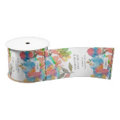 Floral Custom Business Garment Care Satijnen Lint (Spoel)