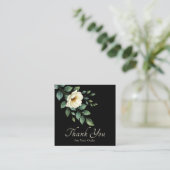Floral Custom Business "Thank You" Insert Card Vierkante Visitekaartje (Staand voorkant)