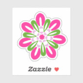 Floral Custom-Cut Vinyl Stickers (Vel)