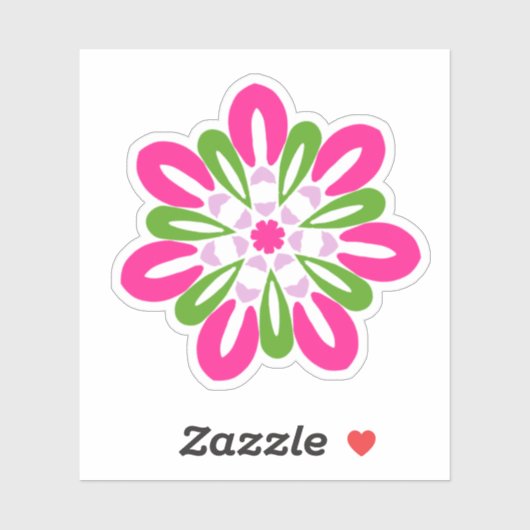 Floral Custom-Cut Vinyl Stickers (Vel)