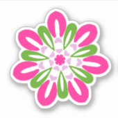 Floral Custom-Cut Vinyl Stickers (Voorkant)