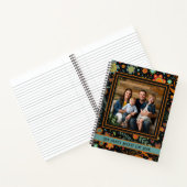 Floral Custom Family Photo Name Datum Bucket List Notitieboek (Binnen)