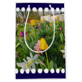 Floral Custom Gift Bag Medium Cadeauzakje (Voorkant)