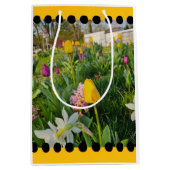 Floral Custom Gift Bag Medium Cadeauzakje (Voorkant)