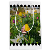 Floral Custom Gift Bag Medium Cadeauzakje (Voorkant)