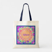  Floral Custom Inspirivity Canvas tas (Achterkant)