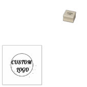 Floral Custom Logo Rubber Stamp Rubberstempel (Gestempeld)