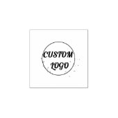 Floral Custom Logo Rubber Stamp Rubberstempel (Afrduk)