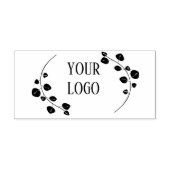 Floral Custom Logo Rubber Stempel (Afrduk)