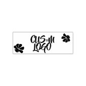 Floral Custom Logo Rubber Stempel (Design)