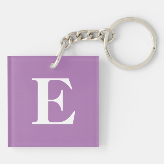 Floral Custom Monogram Inspirerend Christelijk Sleutelhanger (Achterkant)
